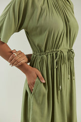 Olive Green Dress