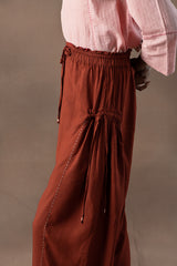 Farah ruffled palazzo pants