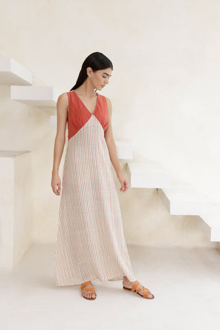Iris check dress