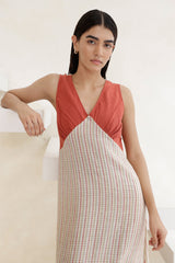 Iris check dress