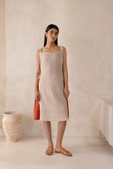 Raya check dress