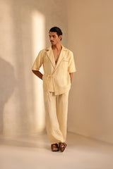 Elan wrap shirt- Beige