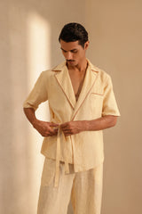 Elan wrap shirt- Beige