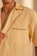 Elan wrap shirt- Beige