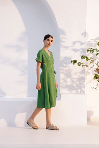 Meadow embroidered dress