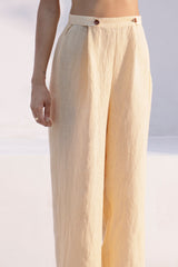 Olen buttoned trouser- Beige