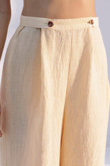Olen buttoned trouser- Beige