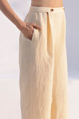 Olen buttoned trouser- Beige