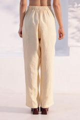 Olen buttoned trouser- Beige