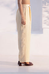 Olen buttoned trouser- Beige