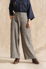 Byron pleated pants (Checks)