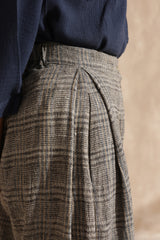 Byron pleated pants (Checks)