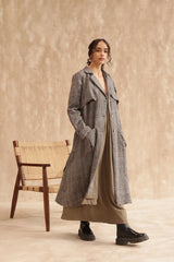Dandelion Trench Coat (Checks)