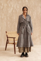 Dandelion Trench Coat (Checks)