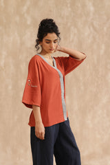 Miranda Kimono Knotted Top