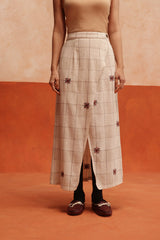 Sage Asymmetrical Skirt (Navy)