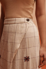 Sage Asymmetrical Skirt (Navy)