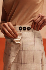 Sage Asymmetrical Skirt (Navy)