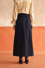Sage asymmetrical skirt (Indigo)