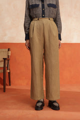 Audre buttoned trouser (Olive)