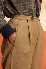 Audre buttoned trouser (Olive)