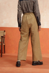 Audre buttoned trouser (Olive)